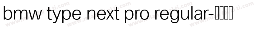 bmw type next pro regular字体转换